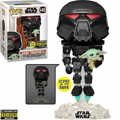 FUNKO POP! Starwars: Dark Trooper With Grogu EE Exclusive